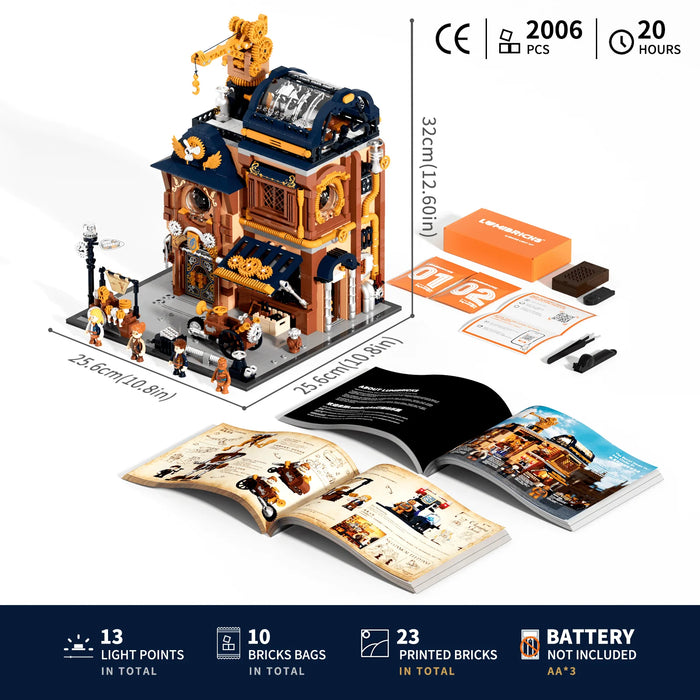 Steampunk Mechanical Workshop by LumiBricks