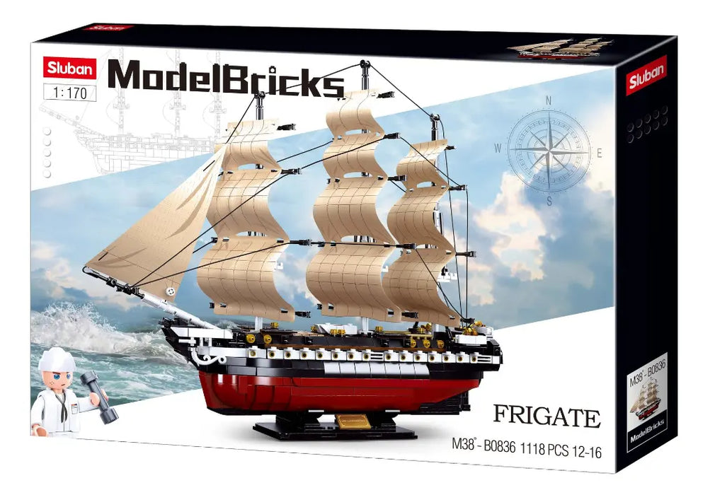 USS Constitution Frigate 1:170 Scale by Sluban