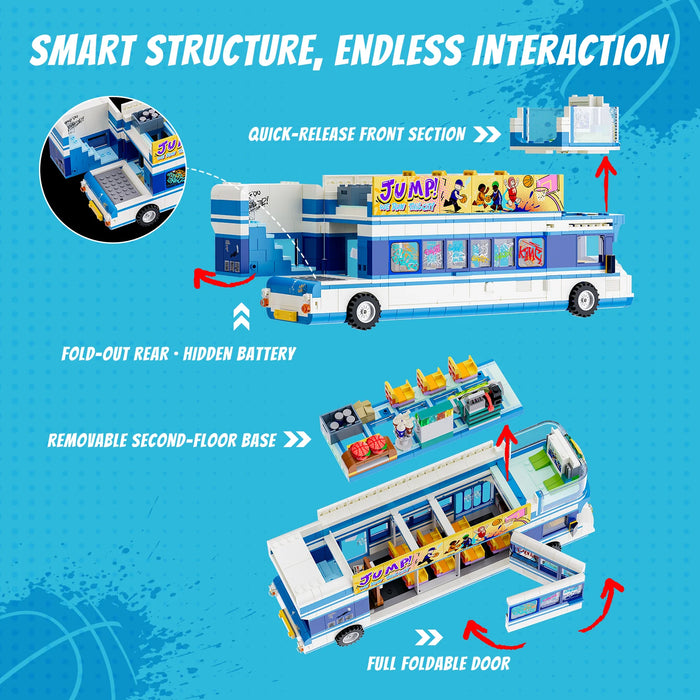 Streetball Tour Bus by Lumibricks
