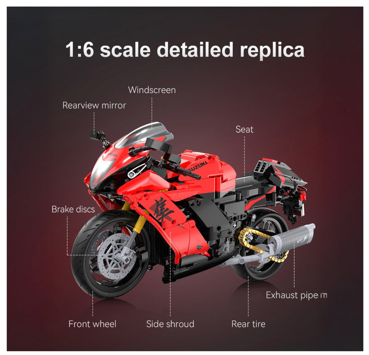 1:6 Suzuki Hayabusa Motorbike by CaDA