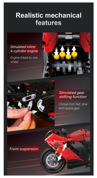 1:6 Suzuki Hayabusa Motorbike by CaDA