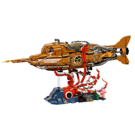 Where do I buy pantasy in the UK - Pantasy Toy spaceship with red tentacles on a white background The Nautilus Steampunk Submarine