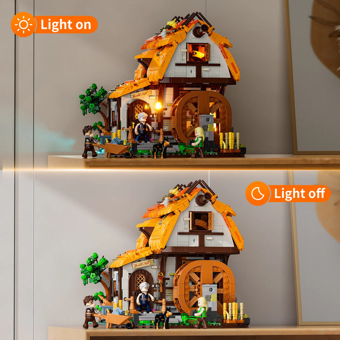 Medieval Water Mill by Lumibricks