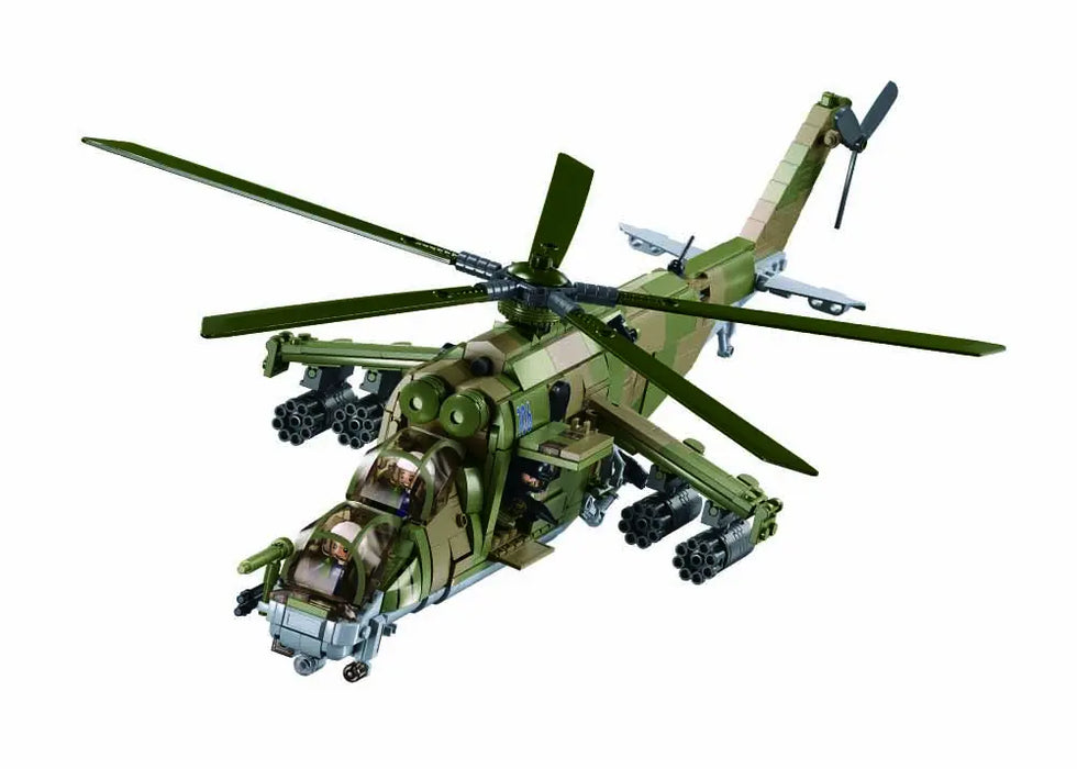 MI-24S Helicopter 3-IN-1 1/35 by Sluban uk store