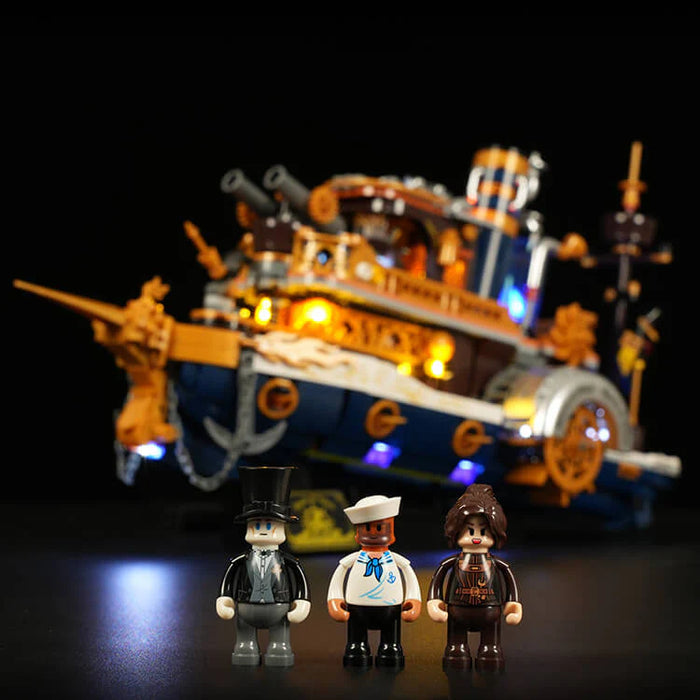 Steampunk Steamboat by Lumibricks