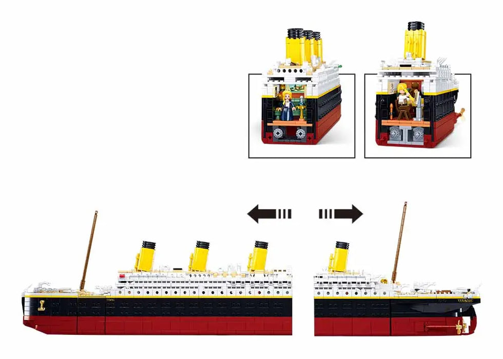 Titanic 1:350 Scale Brick Model by Sluban