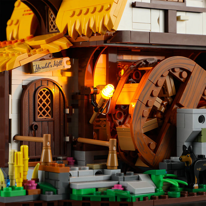 Medieval Water Mill by Lumibricks