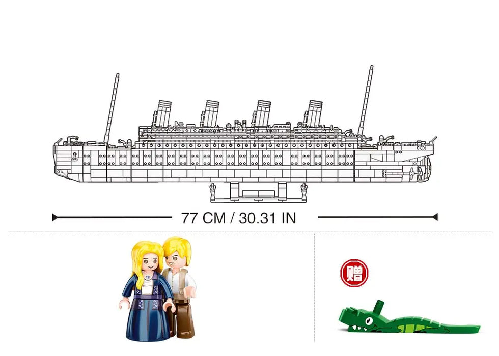 Titanic 1:350 Scale Brick Model by Sluban