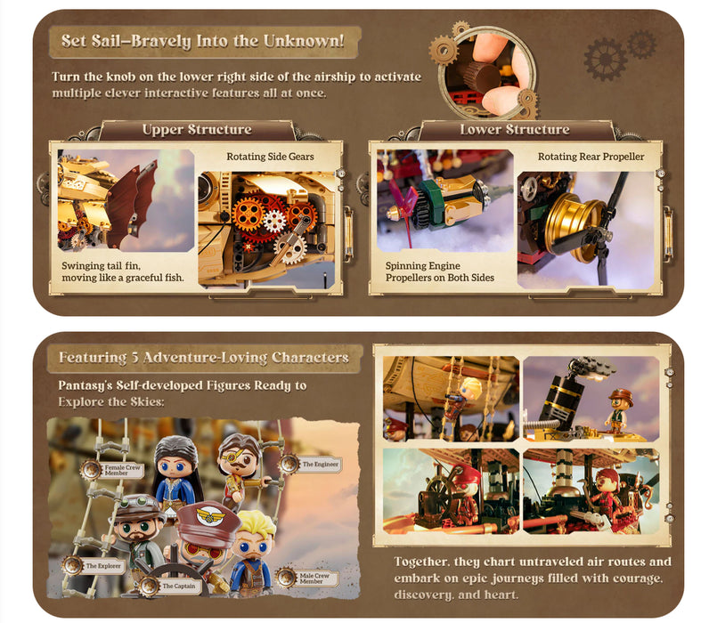 Steampunk Airship Set by Pantasy