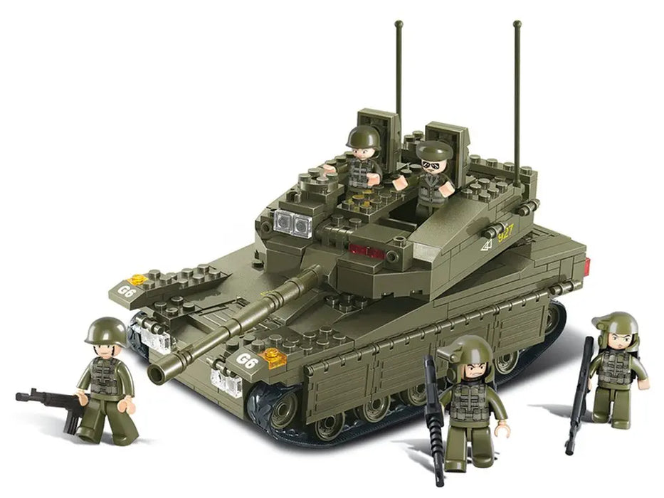 Army Merkava Tank with 5 Mini Figures by Sluban