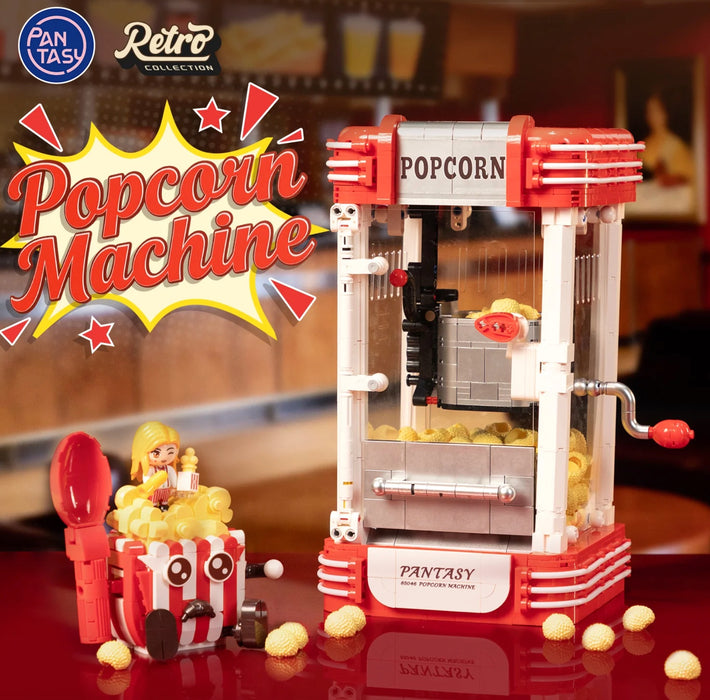 Popcorn Machine Brick Set By Pantasy