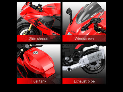 Suzuki Hayabusa Motorbike 1:12 by CaDA