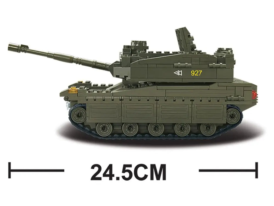 Army Merkava Tank with 5 Mini Figures by Sluban