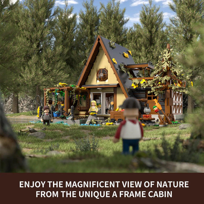 A-Frame Cabin by Lumibricks