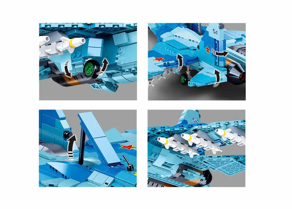 SU-27 FIGHTER 2-IN-1 By Sluban