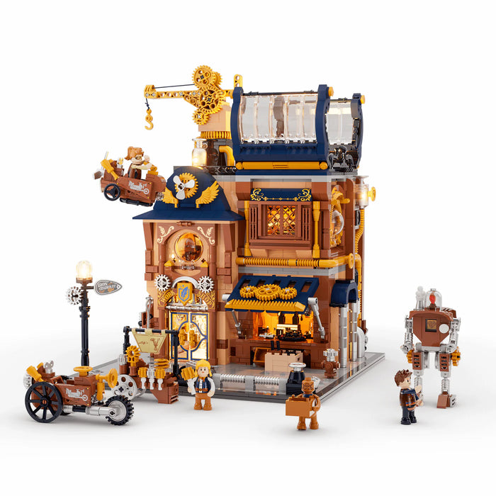 Steampunk Mechanical Workshop by LumiBricks
