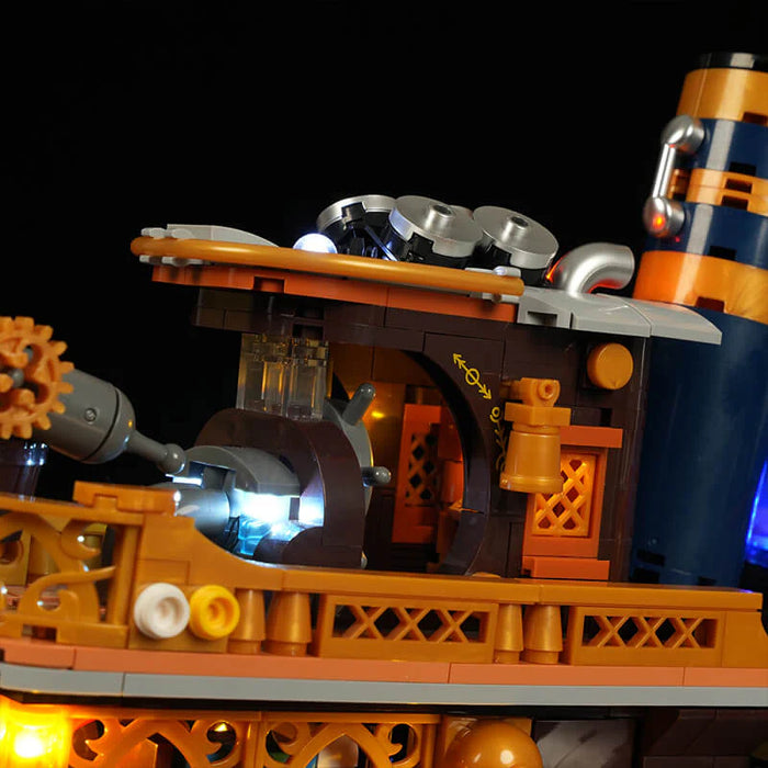 Steampunk Steamboat by Lumibricks