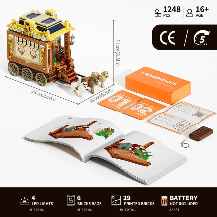 Medieval Troupe Carriage By Lumibricks