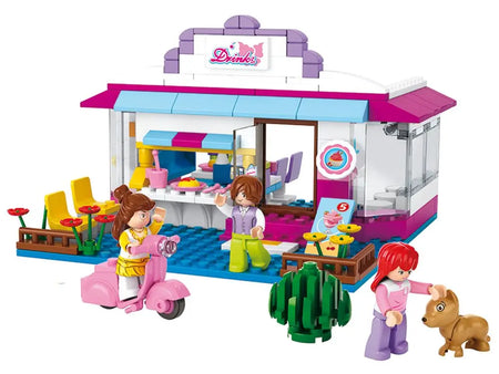 Cafe city brick set for modular city UK shop