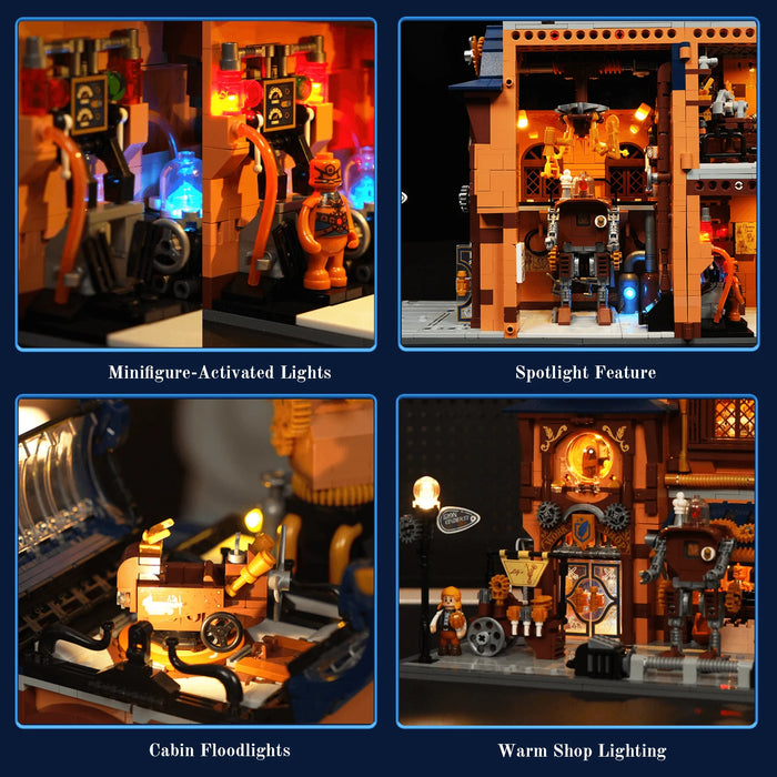 Steampunk Mechanical Workshop by LumiBricks
