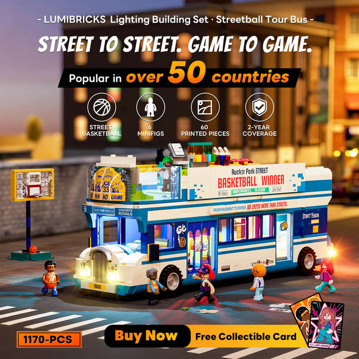 Streetball Tour Bus by Lumibricks