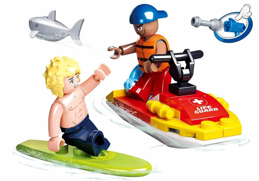 Beach Rescue - Jet Ski Shark Attack by Sluban