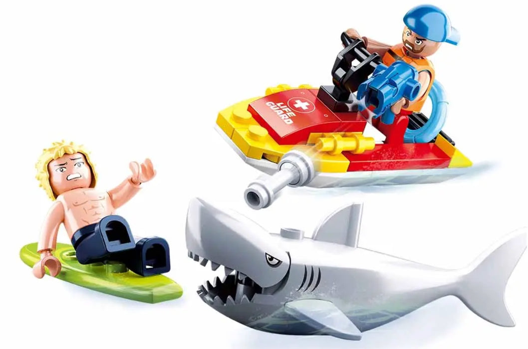 Beach Rescue - Jet Ski Shark Attack by Sluban