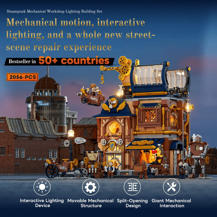 Steampunk Mechanical Workshop by LumiBricks