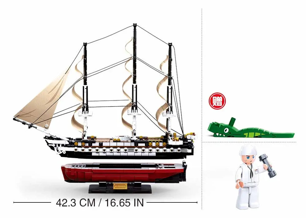 USS Constitution Frigate 1:170 Scale by Sluban