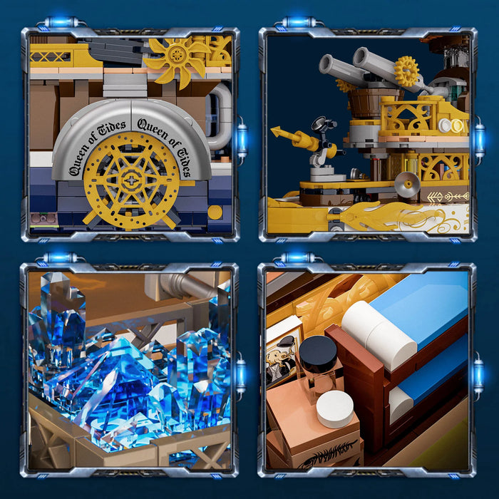 Steampunk Steamboat by Lumibricks