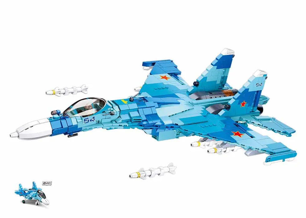 SU-27 FIGHTER 2-IN-1 By Sluban