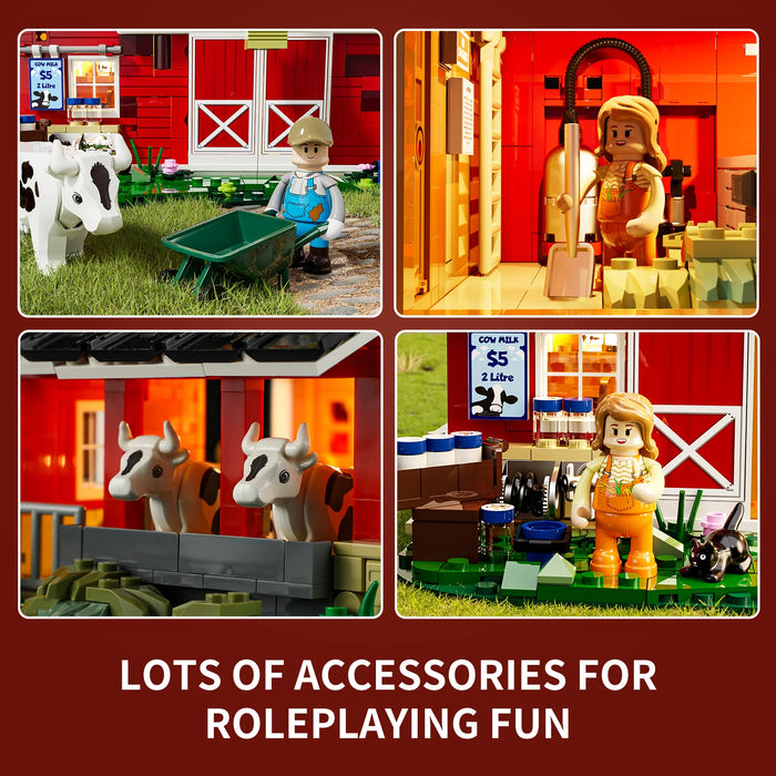 Dairy Cow Barn by Lumibricks