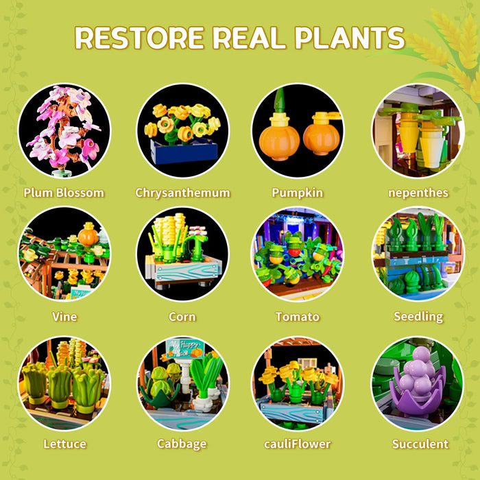 Home Greenhouse By Lumibricks