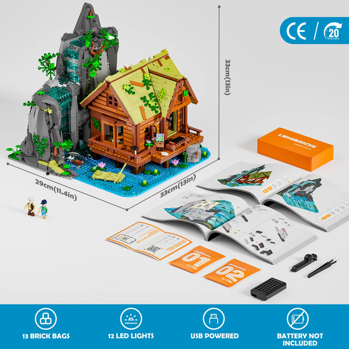 Waterfall Cabin by Lumibricks