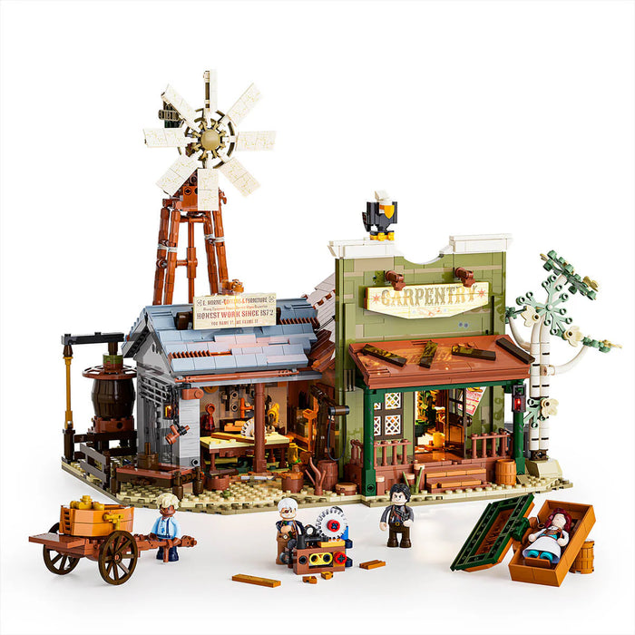 Western Carpentry Workshop by LumiBricks