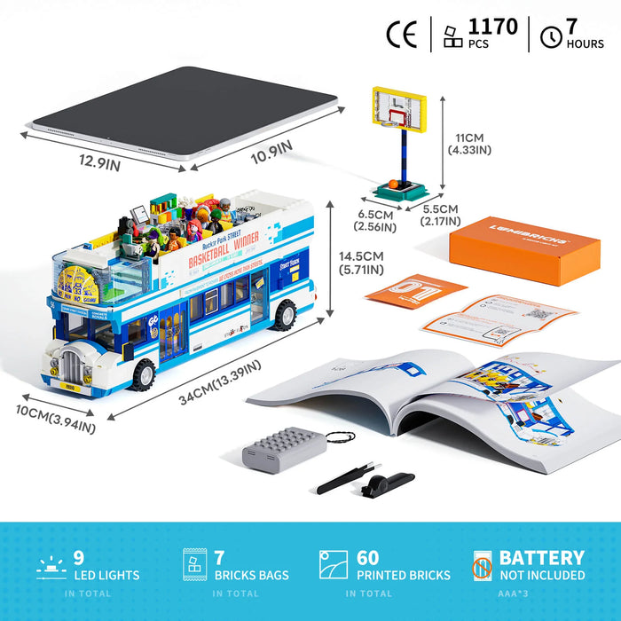 Streetball Tour Bus by Lumibricks