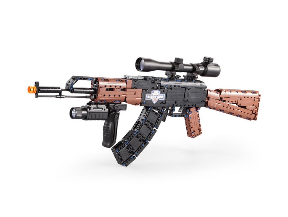 AK-47 Assault Rifle Brick Model Gun by CaDA