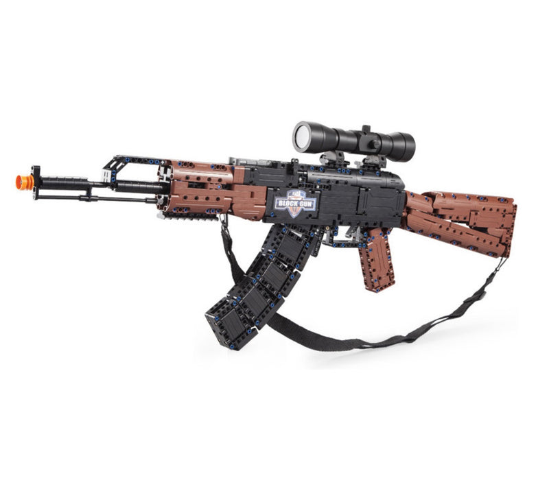 AK-47 Assault Rifle Brick Model Gun by CaDA