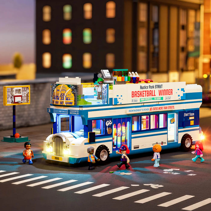 Streetball Tour Bus by Lumibricks