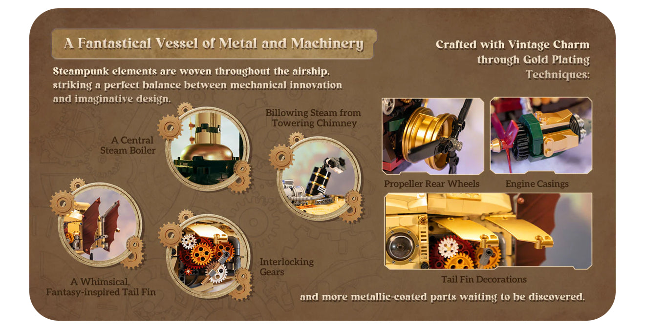 Steampunk Airship Set by Pantasy