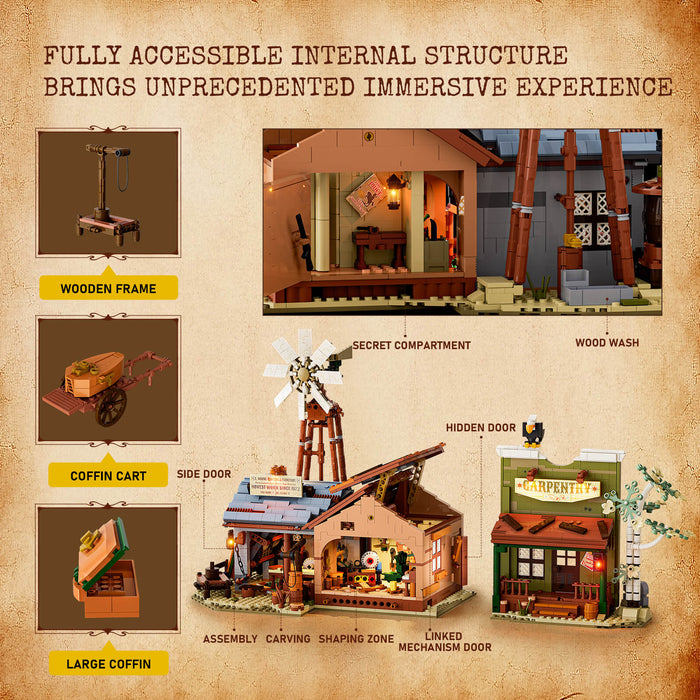 Western Carpentry Workshop by LumiBricks