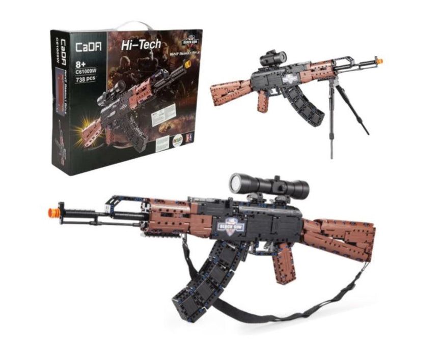 AK-47 Assault Rifle Brick Model Gun by CaDA