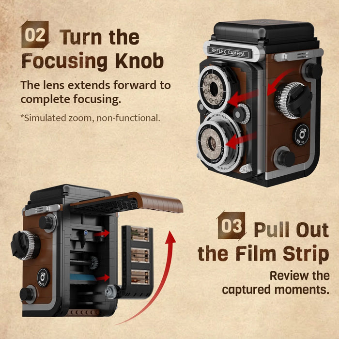 Retro Twin Lens Reflex Camera by Pantasy