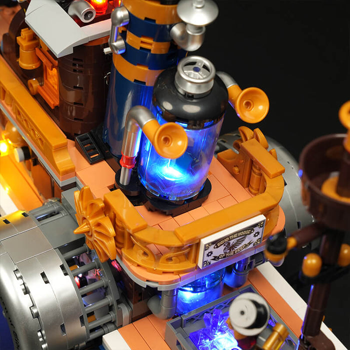 Steampunk Steamboat by Lumibricks