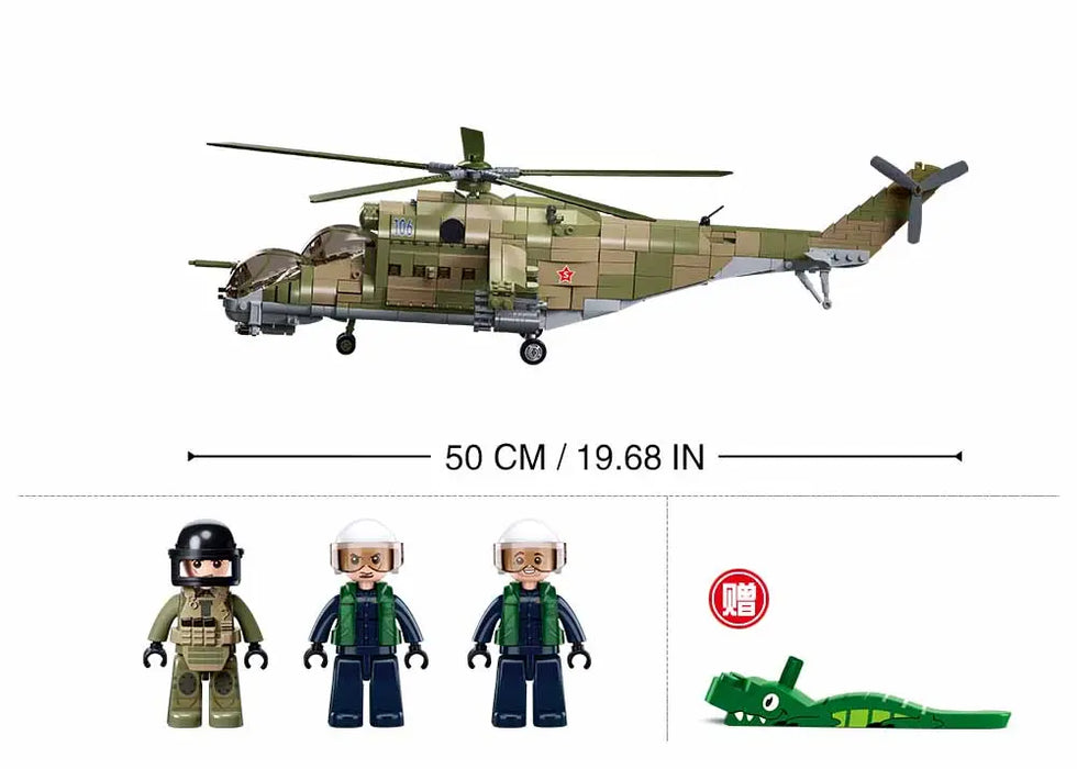 MI-24S Helicopter 3-IN-1 1/35 by Sluban