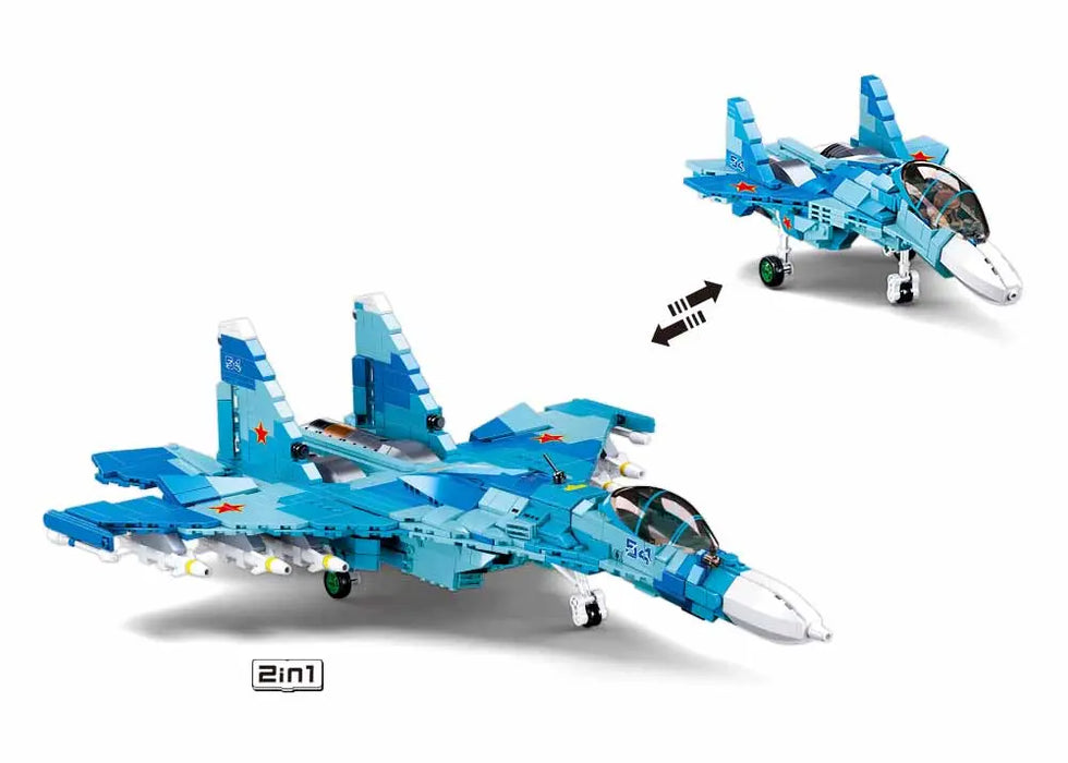 SU-27 FIGHTER 2-IN-1 By Sluban