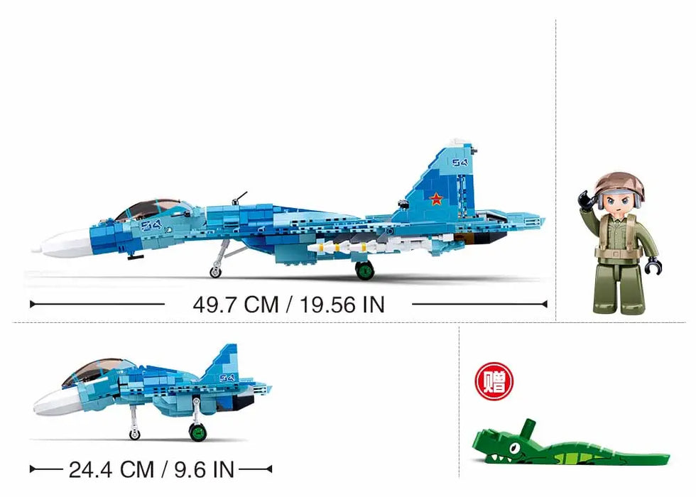 SU-27 FIGHTER 2-IN-1 By Sluban