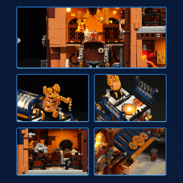 Steampunk Mechanical Workshop by LumiBricks