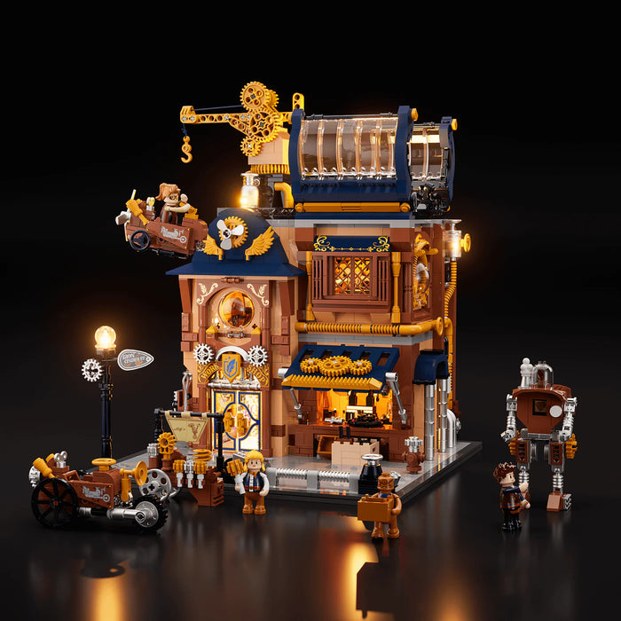 Steampunk Mechanical Workshop by LumiBricks
