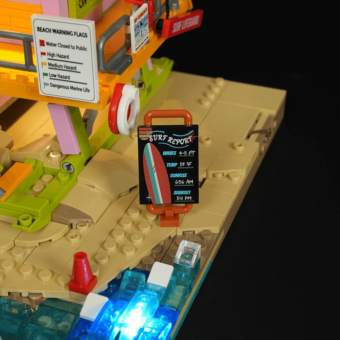 Beach Lifeguard Tower by LumiBricks